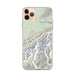 Custom Denali National Park Map Phone Case in Woodblock