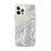 Custom Denali National Park Map iPhone 12 Pro Max Phone Case in Woodblock