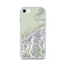Custom Denali National Park Map iPhone SE Phone Case in Woodblock
