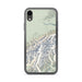 Custom Denali National Park Map Phone Case in Woodblock