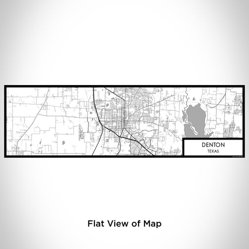 Flat View of Map Custom Denton Texas Map Enamel Mug in Classic