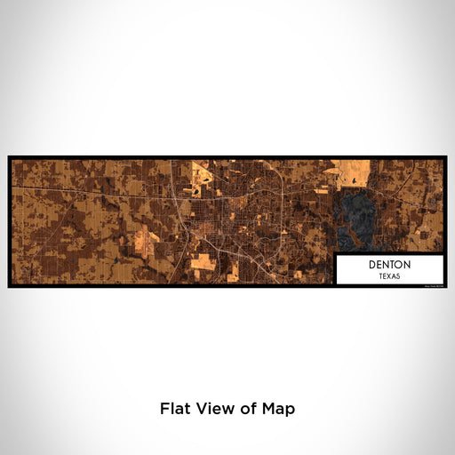 Flat View of Map Custom Denton Texas Map Enamel Mug in Ember