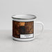 Right View Custom Denton Texas Map Enamel Mug in Ember