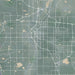 Denver Colorado Map Print in Afternoon Style Zoomed In Close Up Showing Details