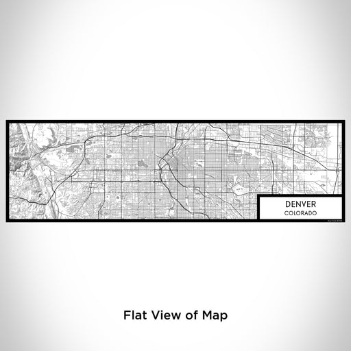 Flat View of Map Custom Denver Colorado Map Enamel Mug in Classic