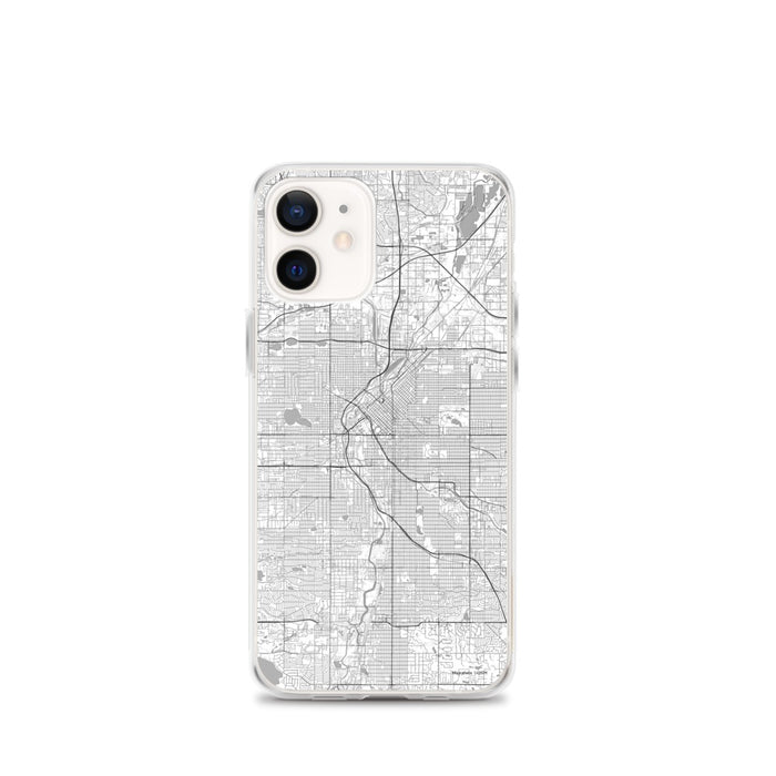 Custom Denver Colorado Map iPhone 12 mini Phone Case in Classic