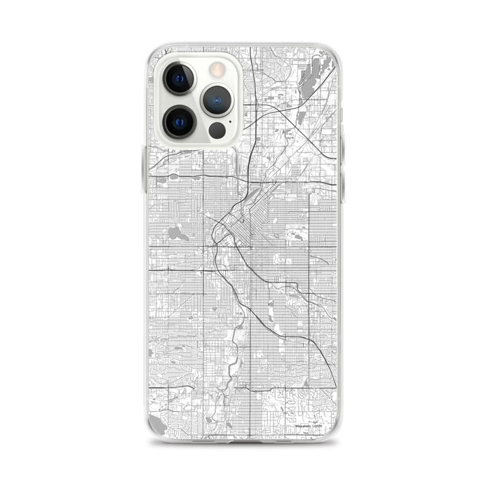 Custom Denver Colorado Map iPhone 12 Pro Max Phone Case in Classic
