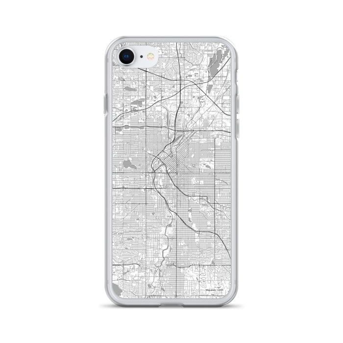 Custom Denver Colorado Map iPhone SE Phone Case in Classic