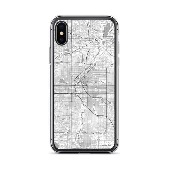 Custom Denver Colorado Map Phone Case in Classic