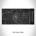 Rendered View of Denver Colorado Map Engraving on 17oz Stainless Steel Insulated Cola Bottle in Black