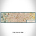 Flat View of Map Custom Denver Colorado Map Enamel Mug in Woodblock