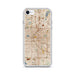 Custom Denver Colorado Map iPhone SE Phone Case in Woodblock