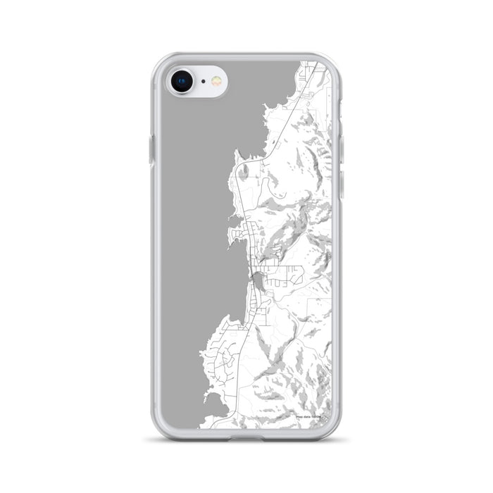 Custom iPhone SE Depoe Bay Oregon Map Phone Case in Classic