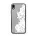 Custom iPhone XR Depoe Bay Oregon Map Phone Case in Classic