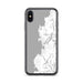Custom iPhone X/XS Depoe Bay Oregon Map Phone Case in Classic