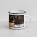 Right View Custom Depoe Bay Oregon Map Enamel Mug in Ember