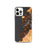 Custom iPhone 12 Pro Depoe Bay Oregon Map Phone Case in Ember