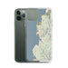 Custom Depoe Bay Oregon Map Phone Case in Woodblock
