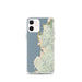 Custom iPhone 12 mini Depoe Bay Oregon Map Phone Case in Woodblock