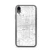 Custom Des Moines Iowa Map Phone Case in Classic