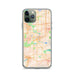 Custom Des Moines Iowa Map Phone Case in Watercolor