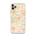 Custom Des Moines Iowa Map Phone Case in Watercolor