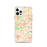 Custom Des Moines Iowa Map iPhone 12 Pro Phone Case in Watercolor