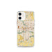 Custom Des Moines Iowa Map iPhone 12 mini Phone Case in Woodblock