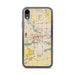 Custom Des Moines Iowa Map Phone Case in Woodblock