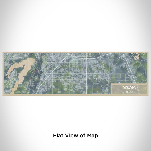 Flat View of Map Custom DeSoto Texas Map Enamel Mug in Afternoon