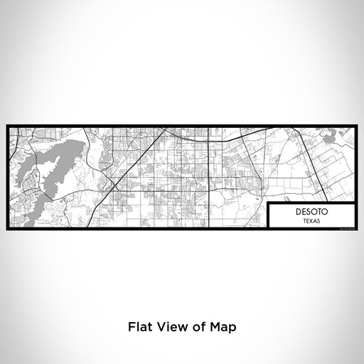 Flat View of Map Custom DeSoto Texas Map Enamel Mug in Classic