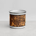 Front View Custom DeSoto Texas Map Enamel Mug in Ember