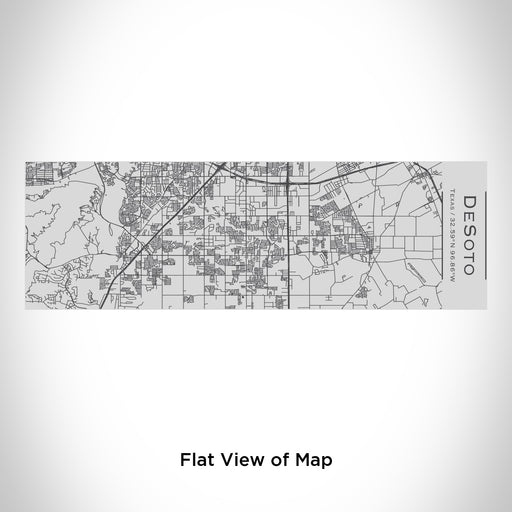 Rendered View of DeSoto Texas Map Engraving on 10oz Stainless Steel Insulated Cup with Sipping Lid