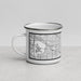 Left View Custom Des Plaines Illinois Map Enamel Mug in Classic
