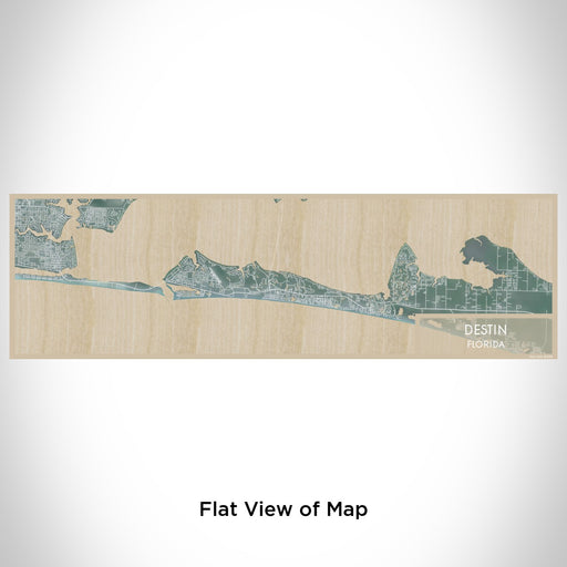 Flat View of Map Custom Destin Florida Map Enamel Mug in Afternoon