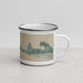 Right View Custom Destin Florida Map Enamel Mug in Afternoon