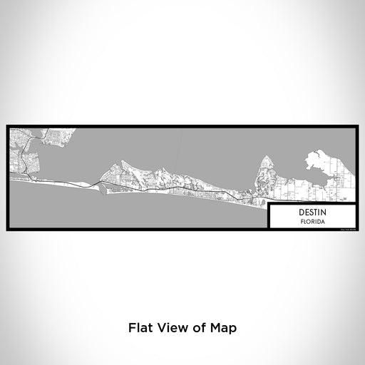 Flat View of Map Custom Destin Florida Map Enamel Mug in Classic