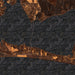 Destin Florida Map Print in Ember Style Zoomed In Close Up Showing Details