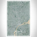 Detroit Michigan Map Print Portrait Orientation in Afternoon Style With Shaded Background