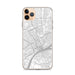 Custom Detroit Michigan Map Phone Case in Classic