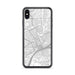 Custom Detroit Michigan Map Phone Case in Classic