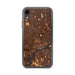 Custom Detroit Michigan Map Phone Case in Ember