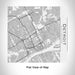 Rendered View of Detroit Michigan Map Engraving on 17oz Stainless Steel Insulated Tumbler in White