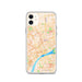 Custom Detroit Michigan Map Phone Case in Watercolor