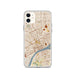 Custom Detroit Michigan Map Phone Case in Woodblock