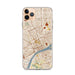 Custom Detroit Michigan Map Phone Case in Woodblock