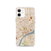 Custom Detroit Michigan Map iPhone 12 Phone Case in Woodblock