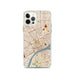 Custom Detroit Michigan Map iPhone 12 Pro Phone Case in Woodblock