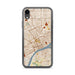 Custom Detroit Michigan Map Phone Case in Woodblock