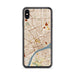 Custom Detroit Michigan Map Phone Case in Woodblock